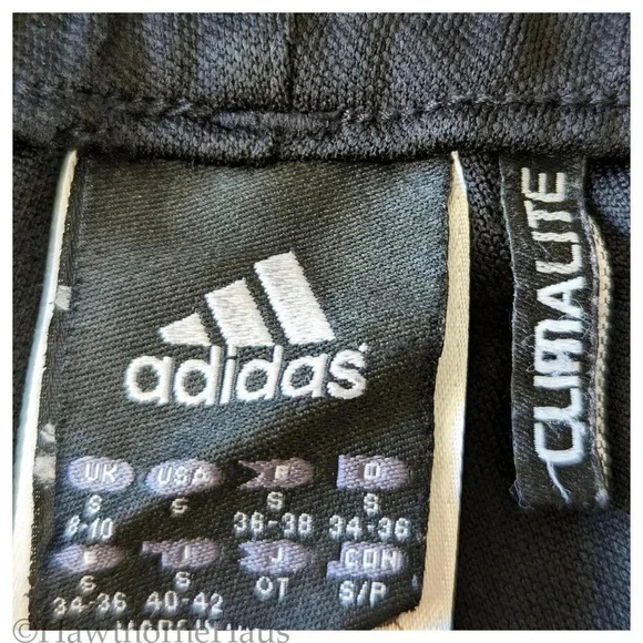 ADIDAS Sereno 11 Basic Pants Size S Pull On Zipper Ankles Tapered - Picture 6 of 12